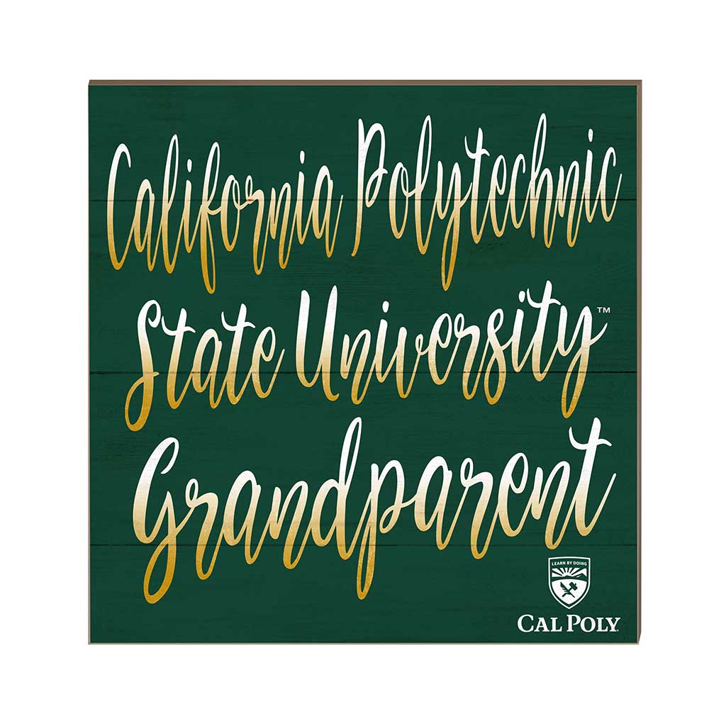 10x10 Team Grandparents Sign California Polytechnic State Mustangs