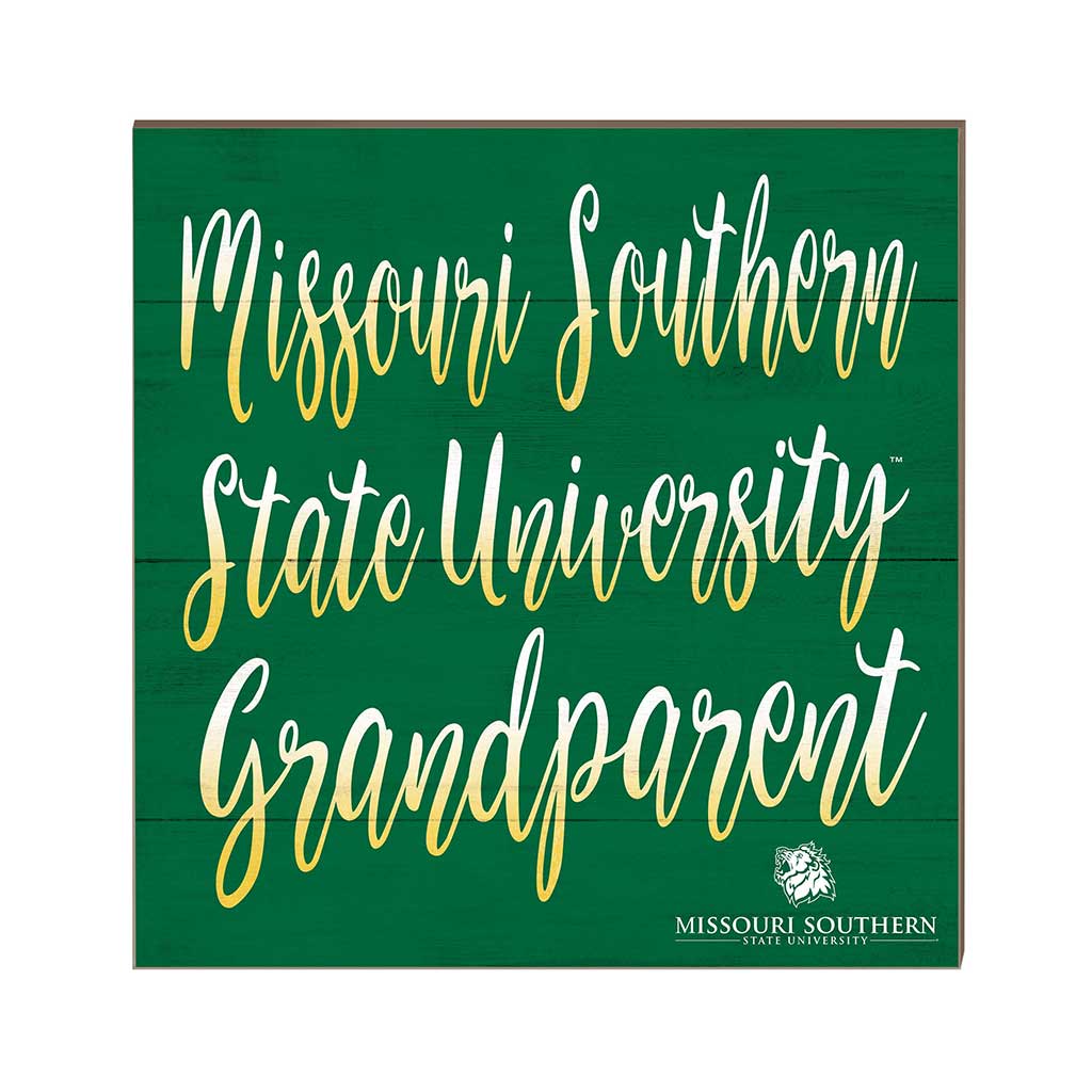 10x10 Team Grandparents Sign Missouri Southern State University Lions