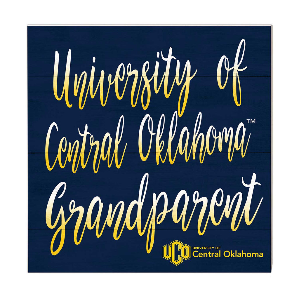 10x10 Team Grandparents Sign Central Oklahoma BRONCHOS
