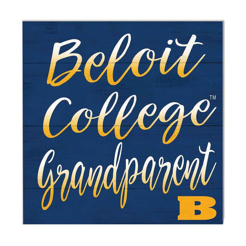 10x10 Team Grandparents Sign Beloit College Buccaneers