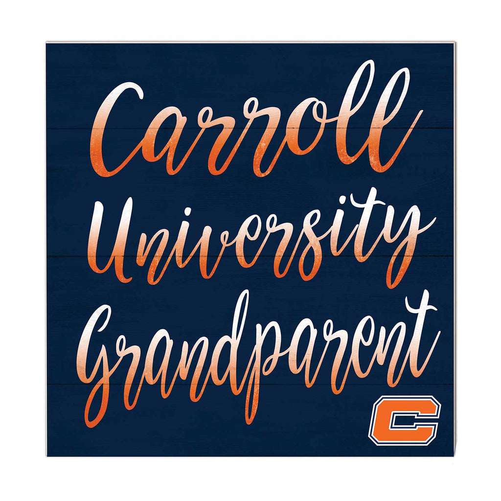 10x10 Team Grandparents Sign Carroll University PIONEERS