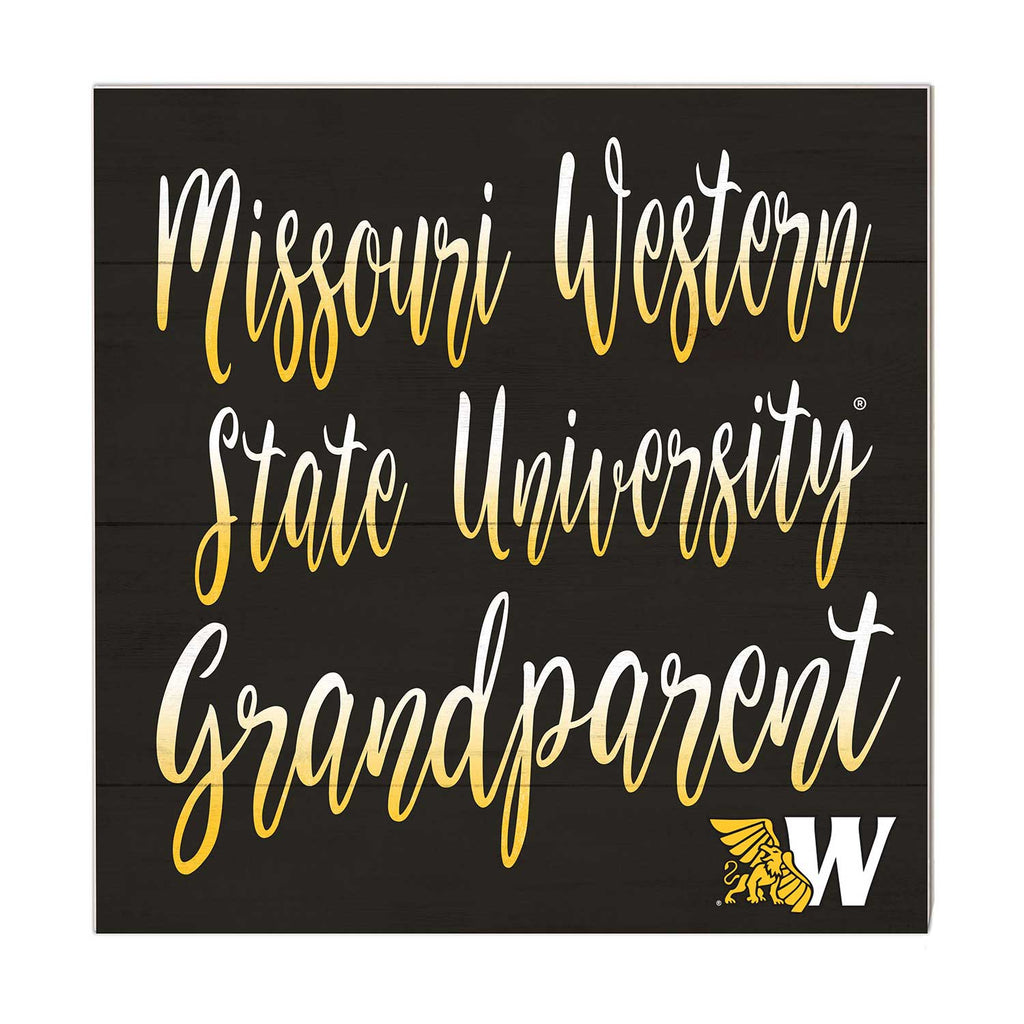 10x10 Team Grandparents Sign Missouri Western State University Griffons