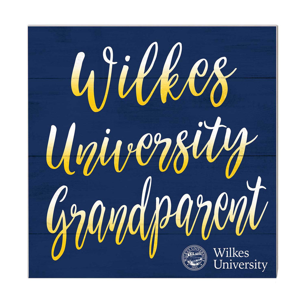 10x10 Team Grandparents Sign Wilkes University Colonels