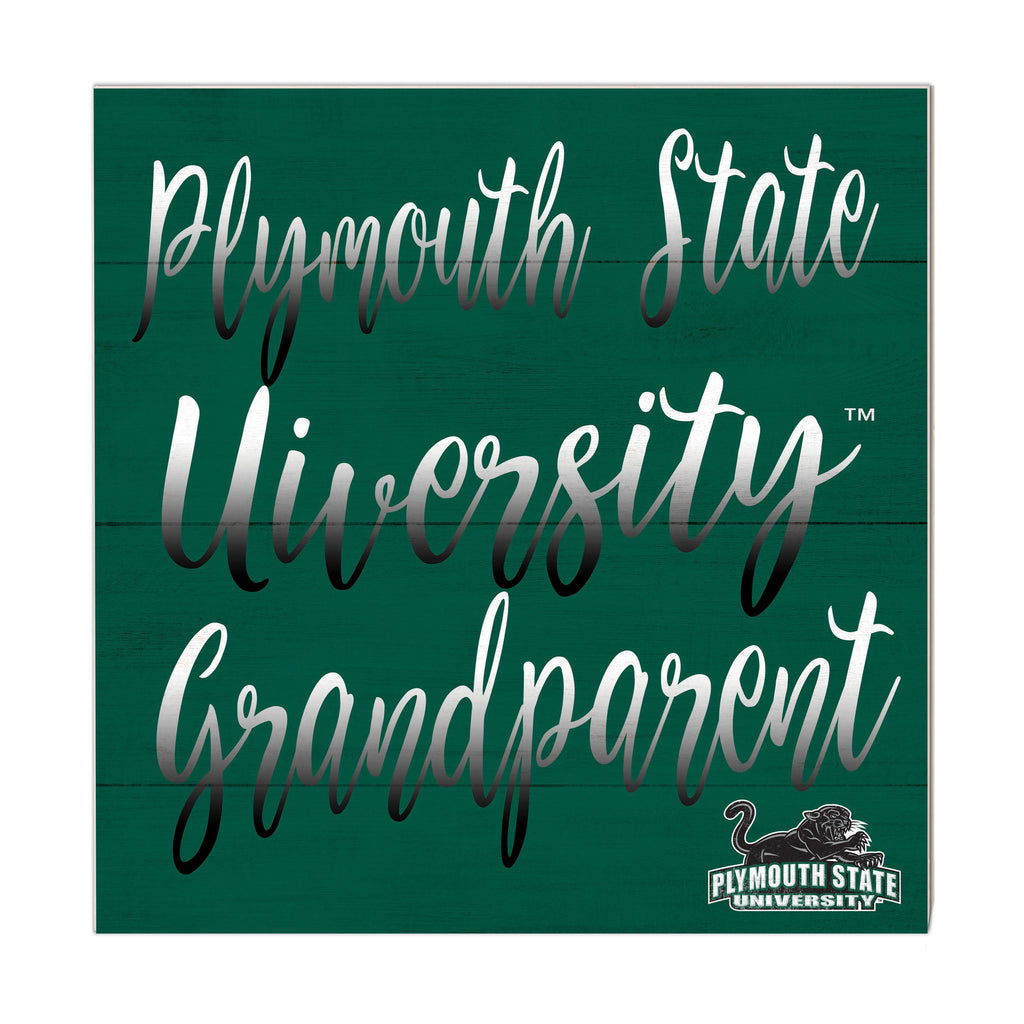10x10 Team Grandparents Sign Playmouth State University Panthers