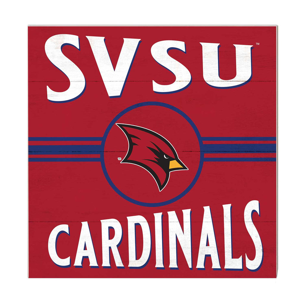 10x10 Retro Team Sign Saginaw Valley State University Cardinals