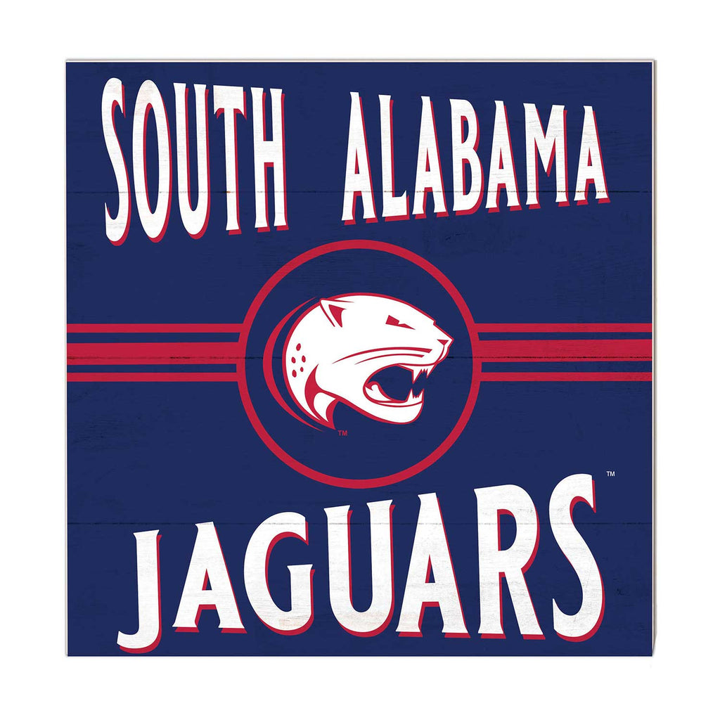 10x10 Retro Team Sign University of Southern Alabama Jaguars