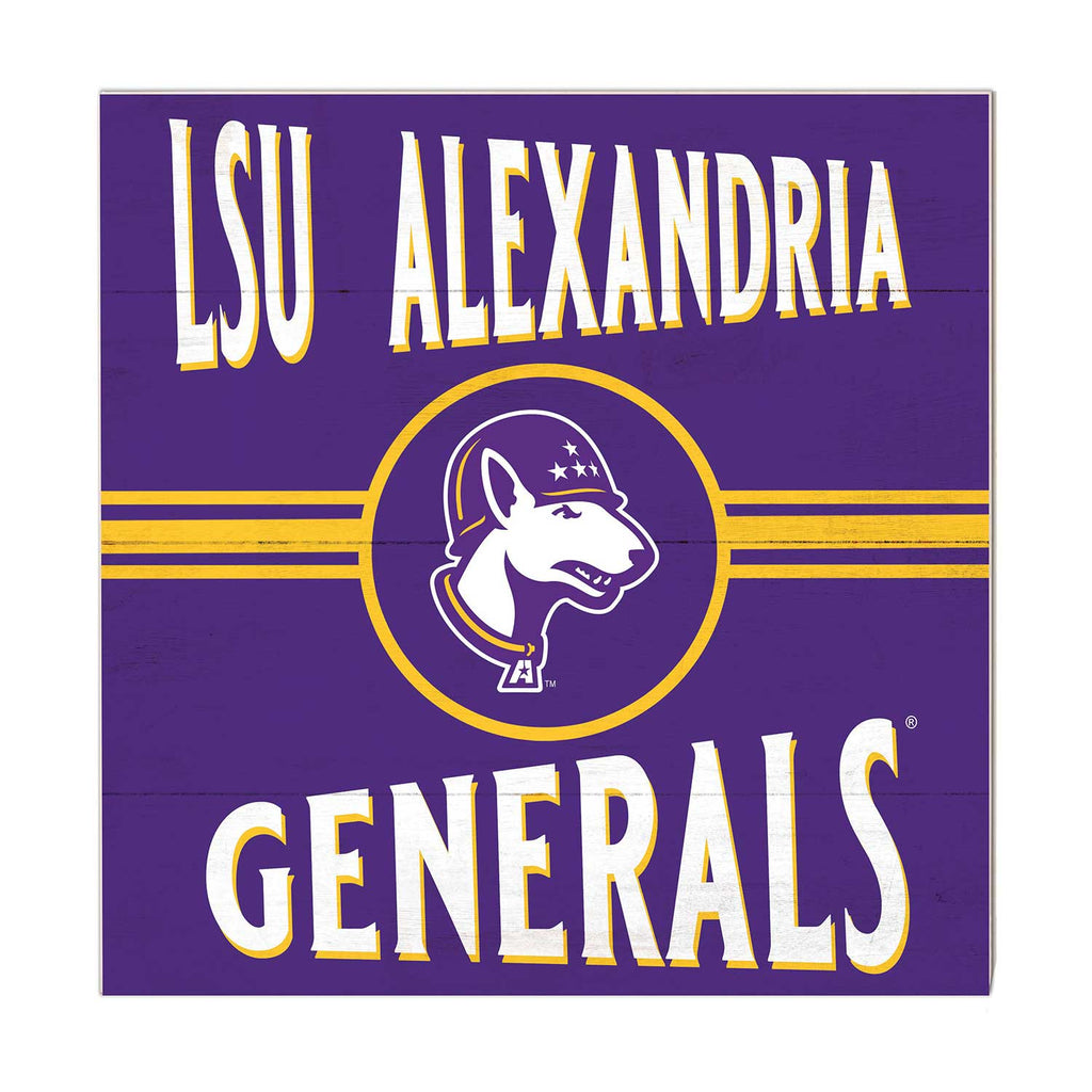 10x10 Retro Team Sign LSU Alexandria Generals