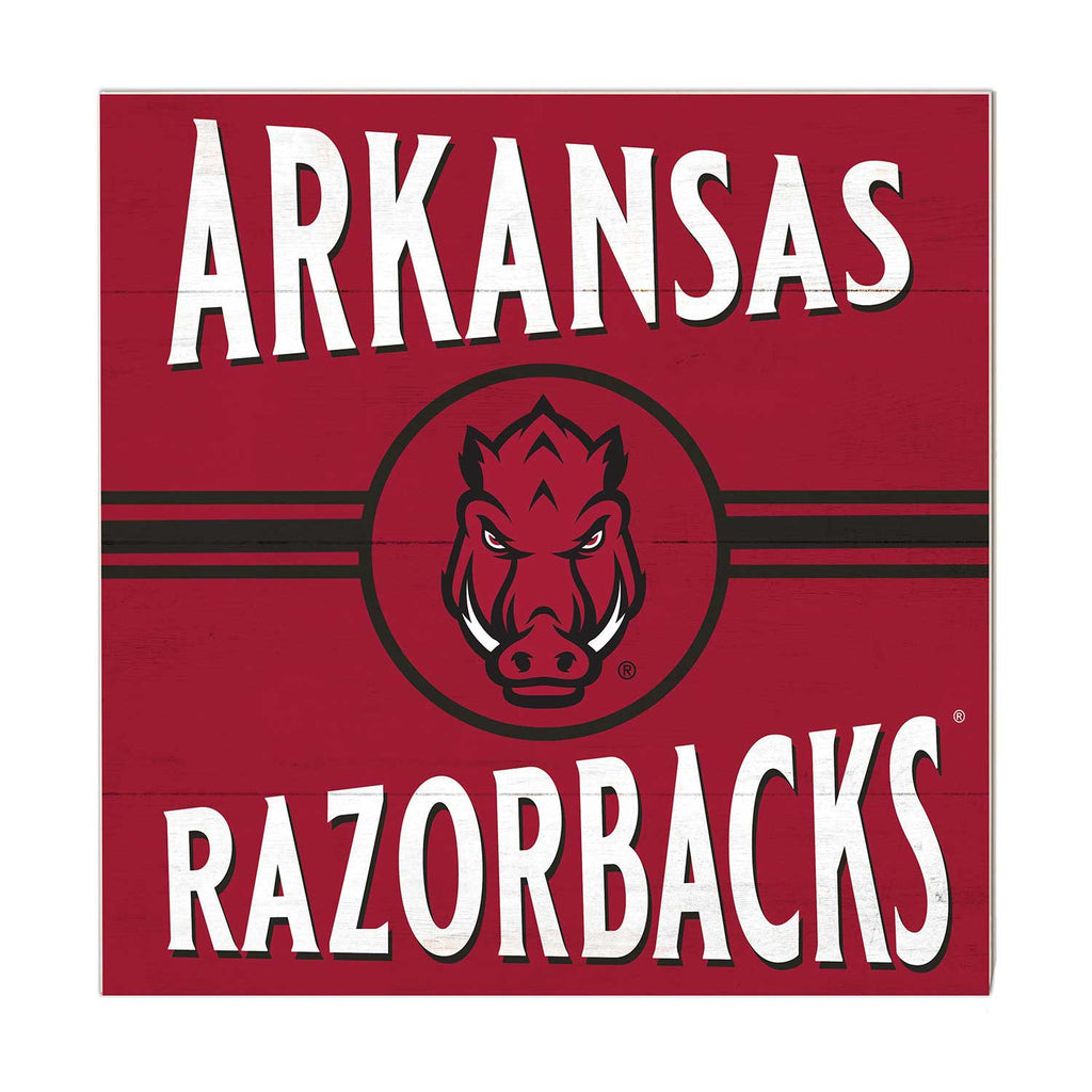 10x10 Retro Team Sign Arkansas Razorbacks