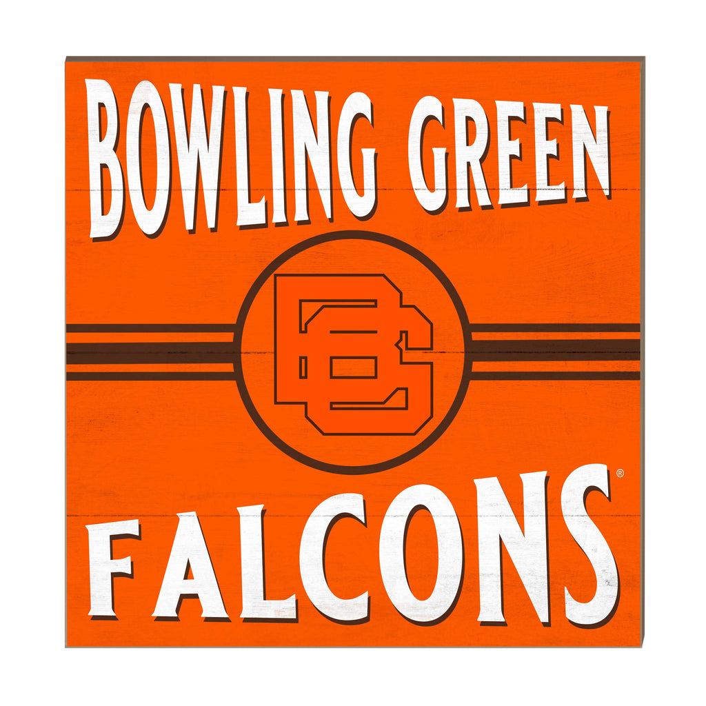 10x10 Retro Team Sign Bowling Green Falcons Vault Logo