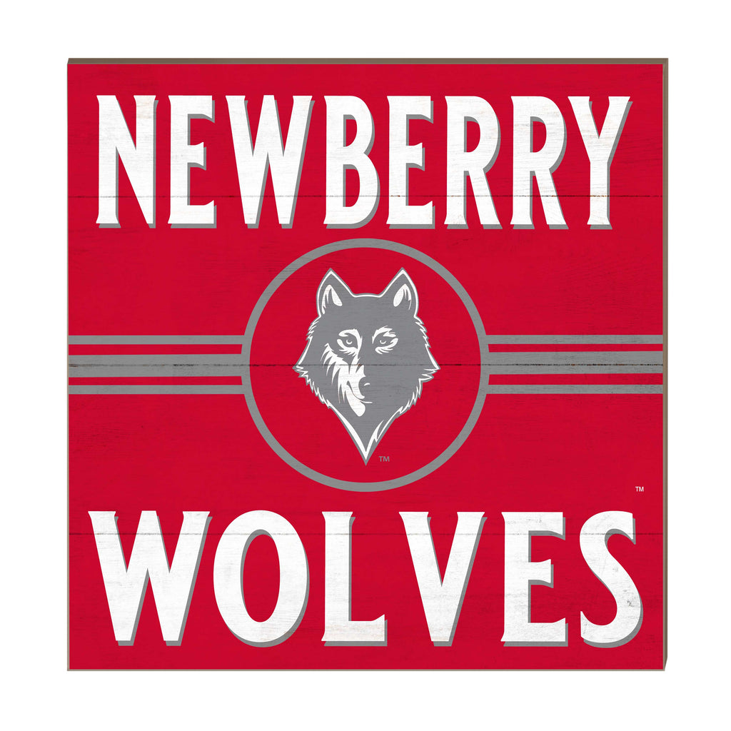 10x10 Retro Team Sign Newberry College Wolves