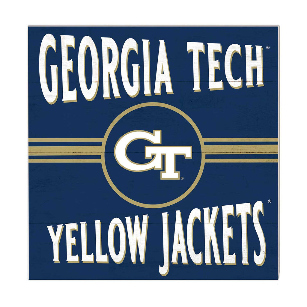 10x10 Retro Team Sign Georgia Tech Yellow Jackets
