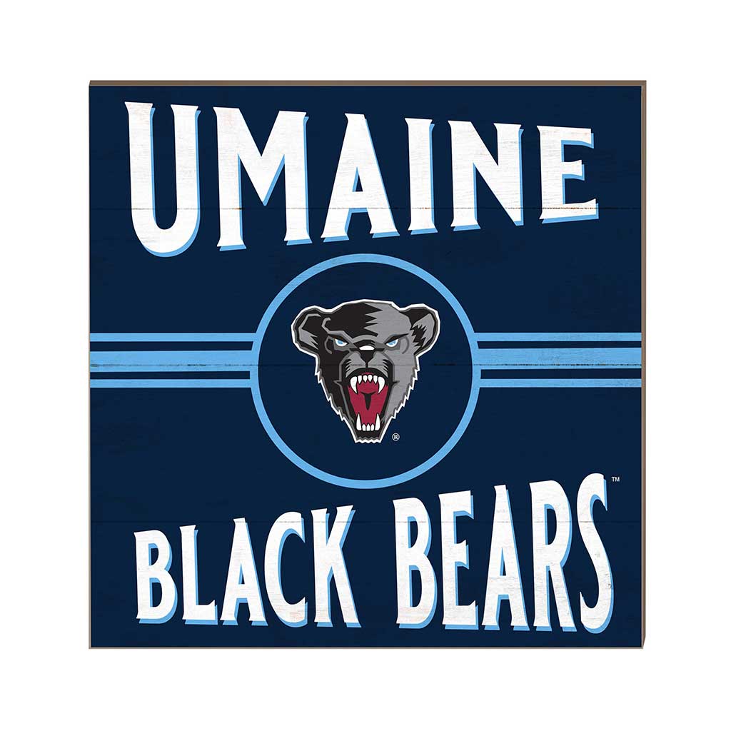 10x10 Retro Team Sign Maine (Orono) Black Bears