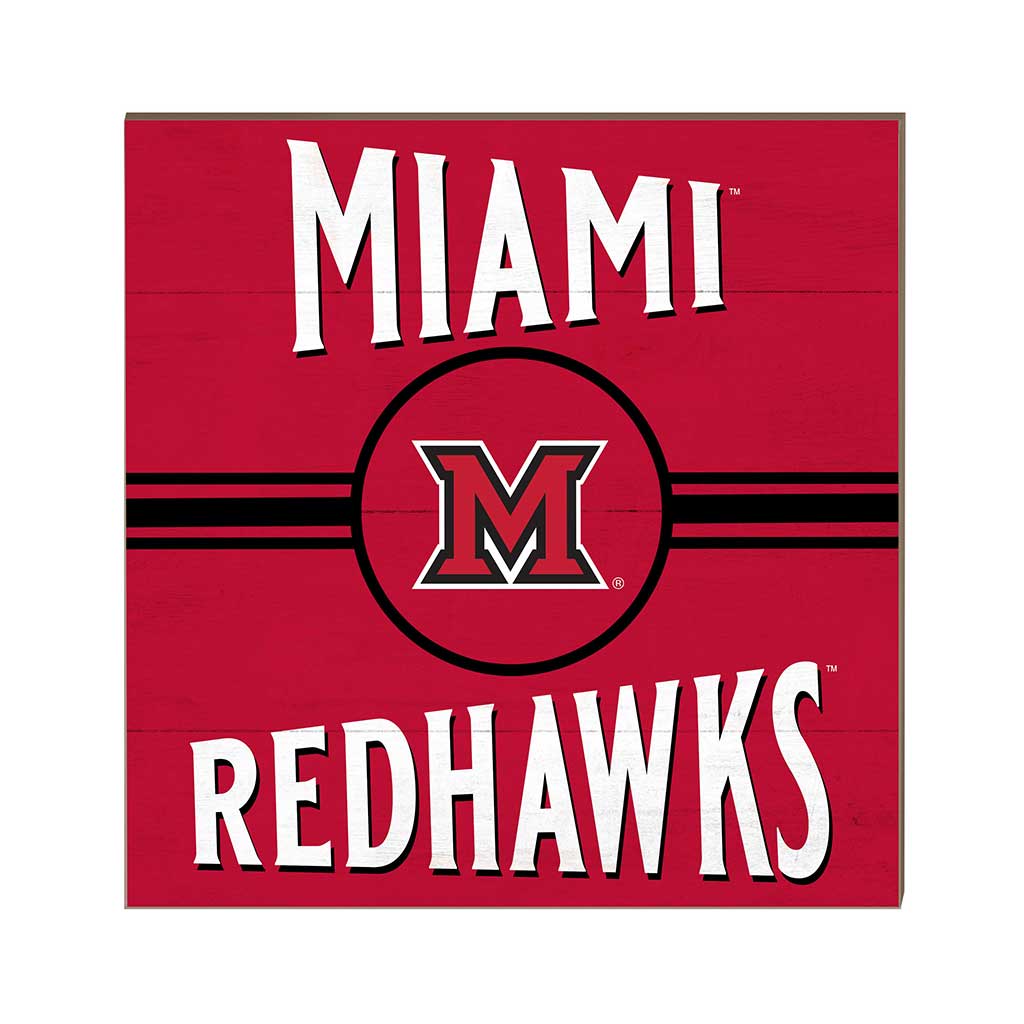 10x10 Retro Team Sign Miami of Ohio Redhawks