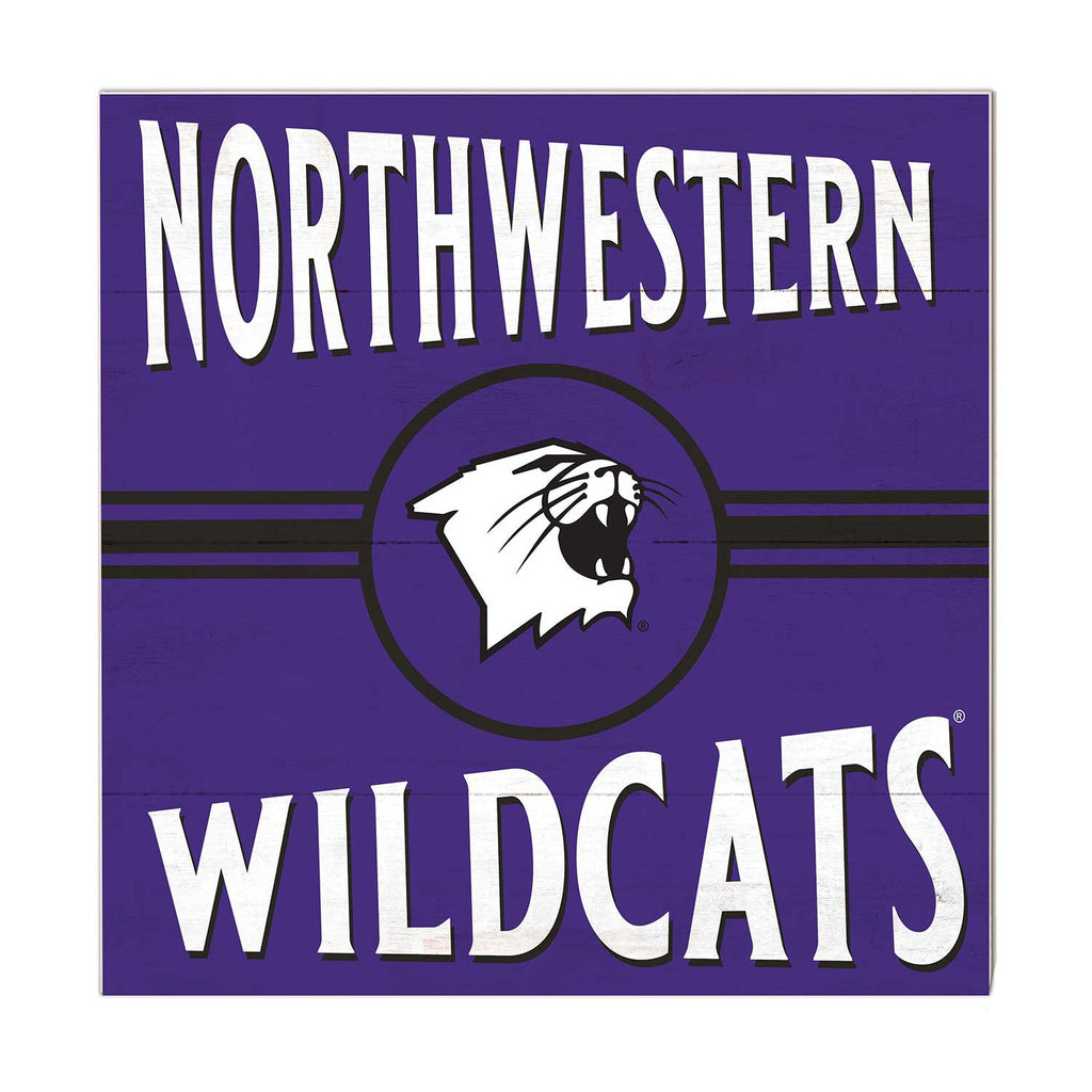 10x10 Retro Team Sign Northwestern Wildcats