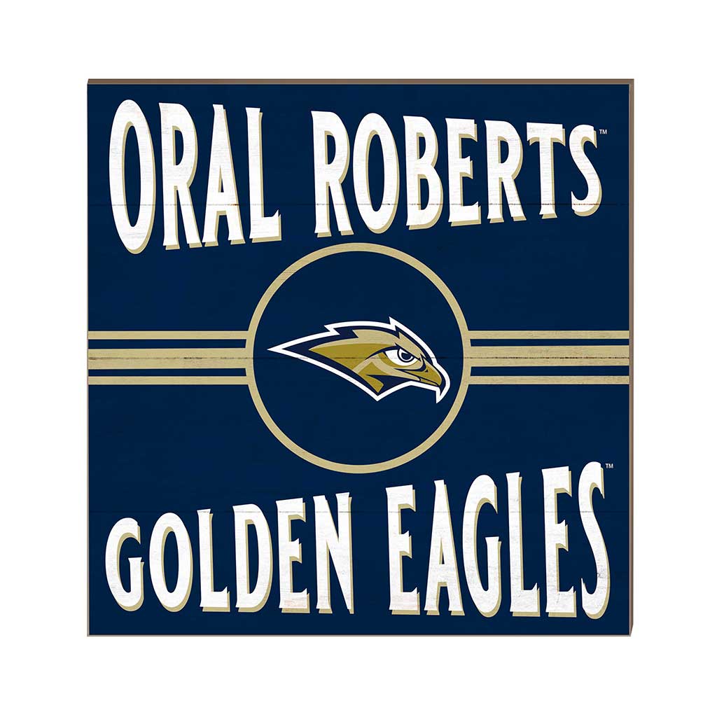 10x10 Retro Team Sign Oral Roberts Golden Eagles