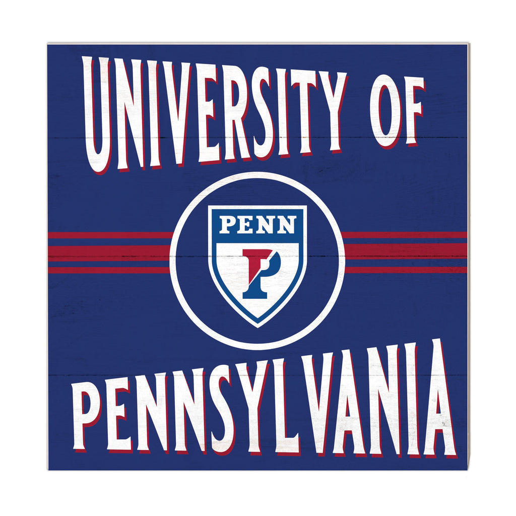 10x10 Retro Team Sign University of Pennsylvania Quakers
