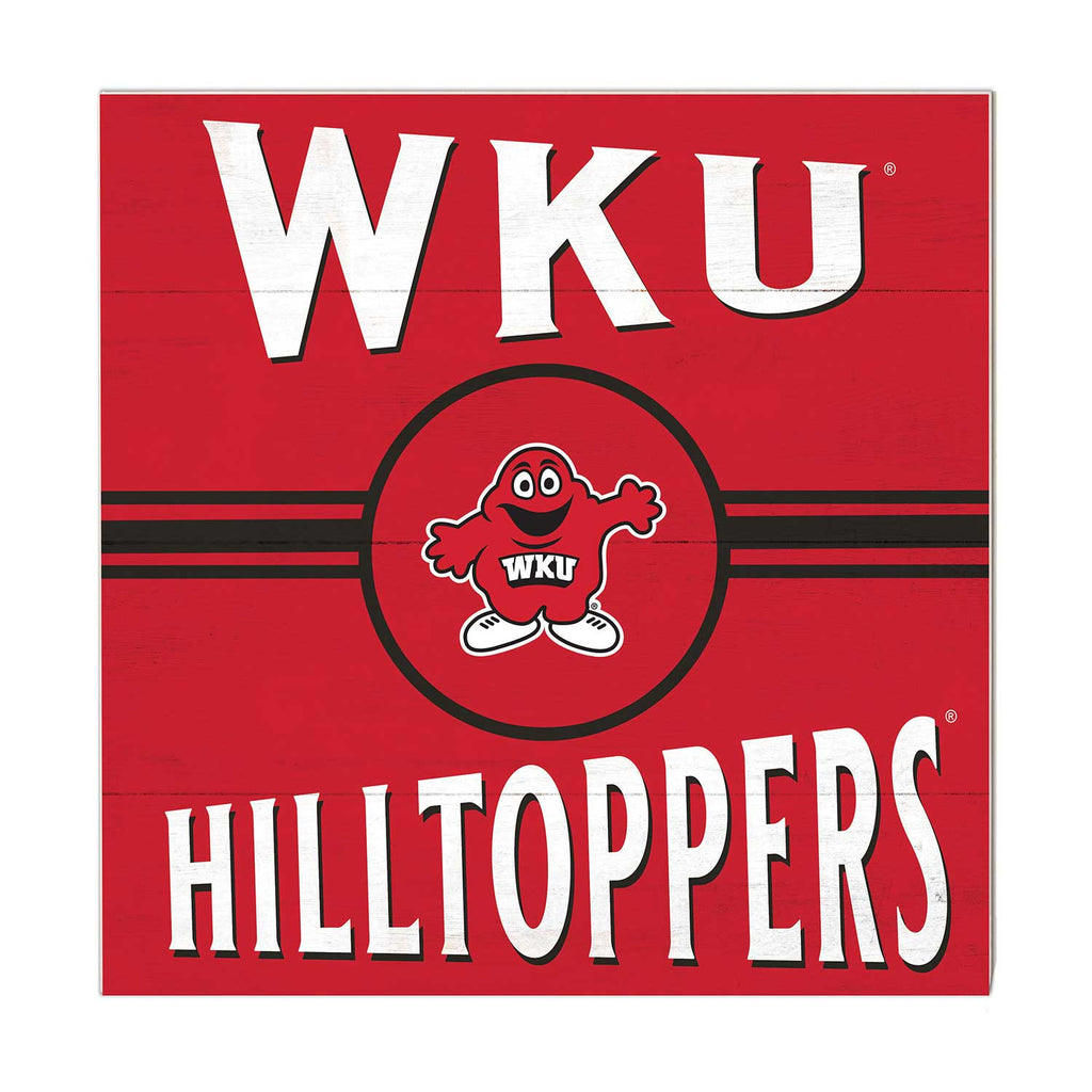 10x10 Retro Team Sign Western Kentucky Hilltoppers