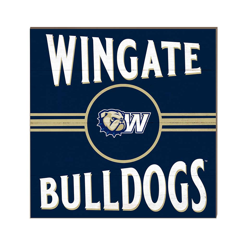 10x10 Retro Team Sign Wingate Bulldogs