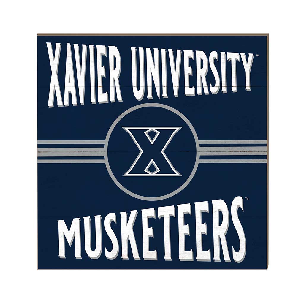 10x10 Retro Team Sign Xavier Ohio Musketeers