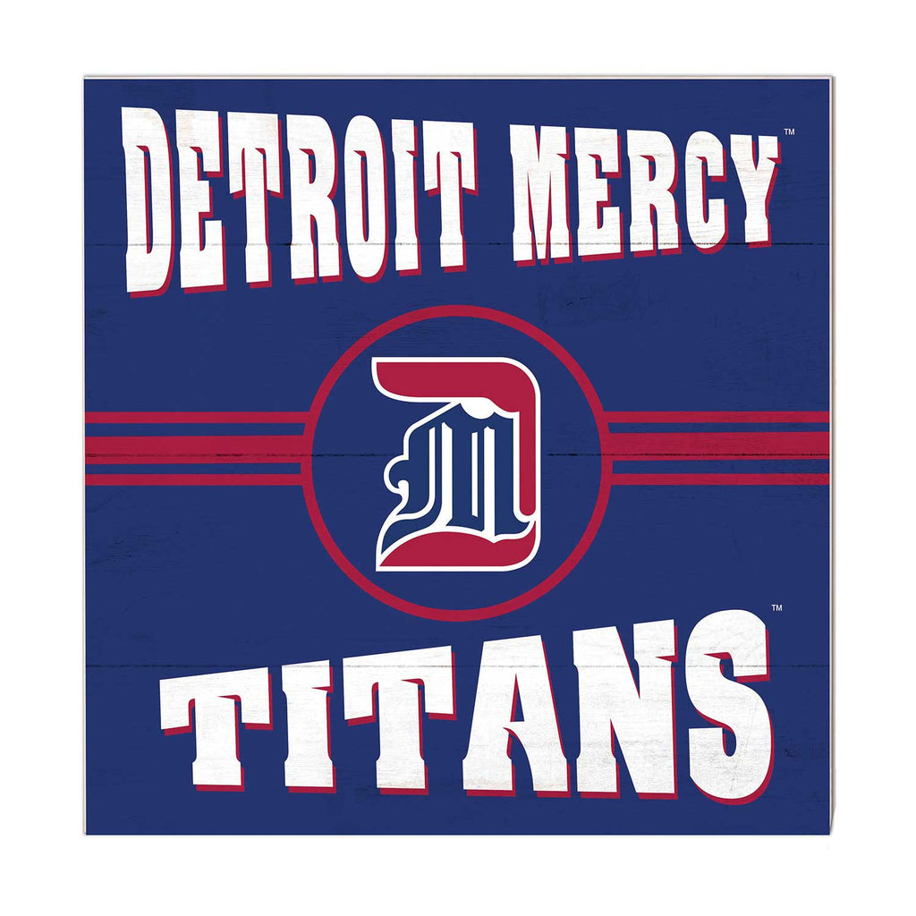 10x10 Retro Team Sign Detroit Mercy Titans