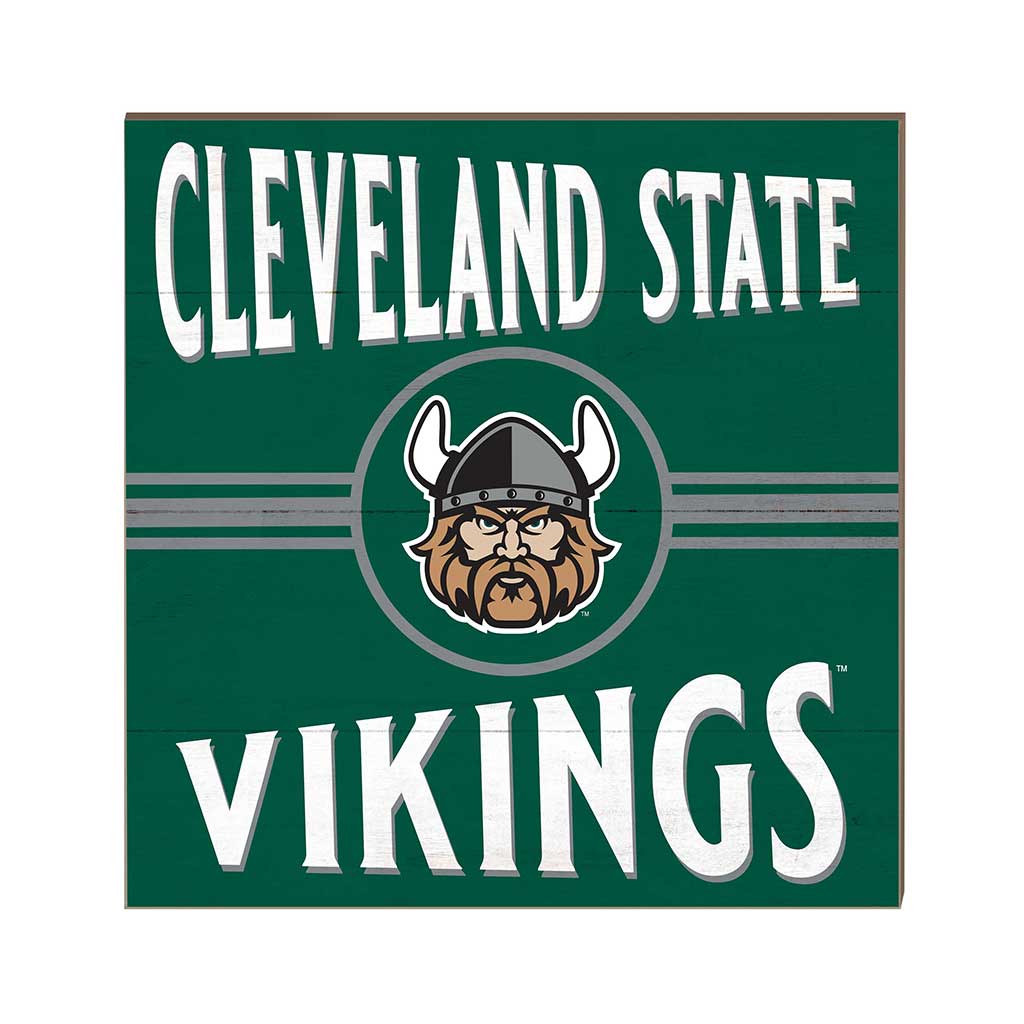 10x10 Retro Team Sign Cleveland State Vikings