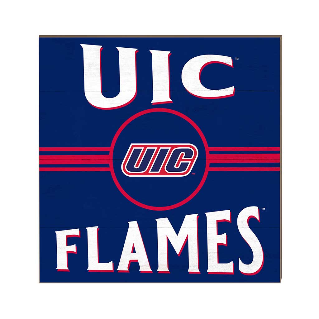 10x10 Retro Team Sign Illinois Chicago Flames