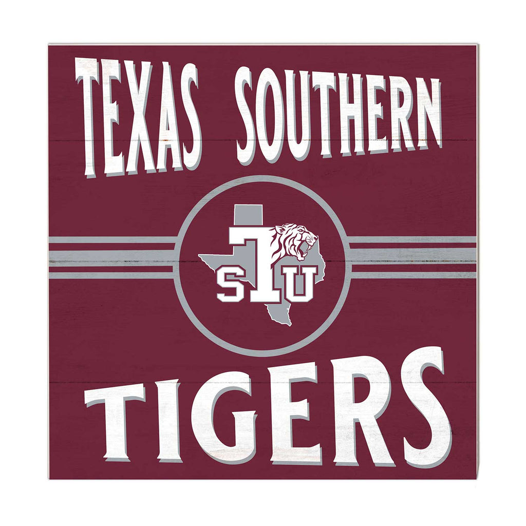 10x10 Retro Team Sign Texas Southern Tigers