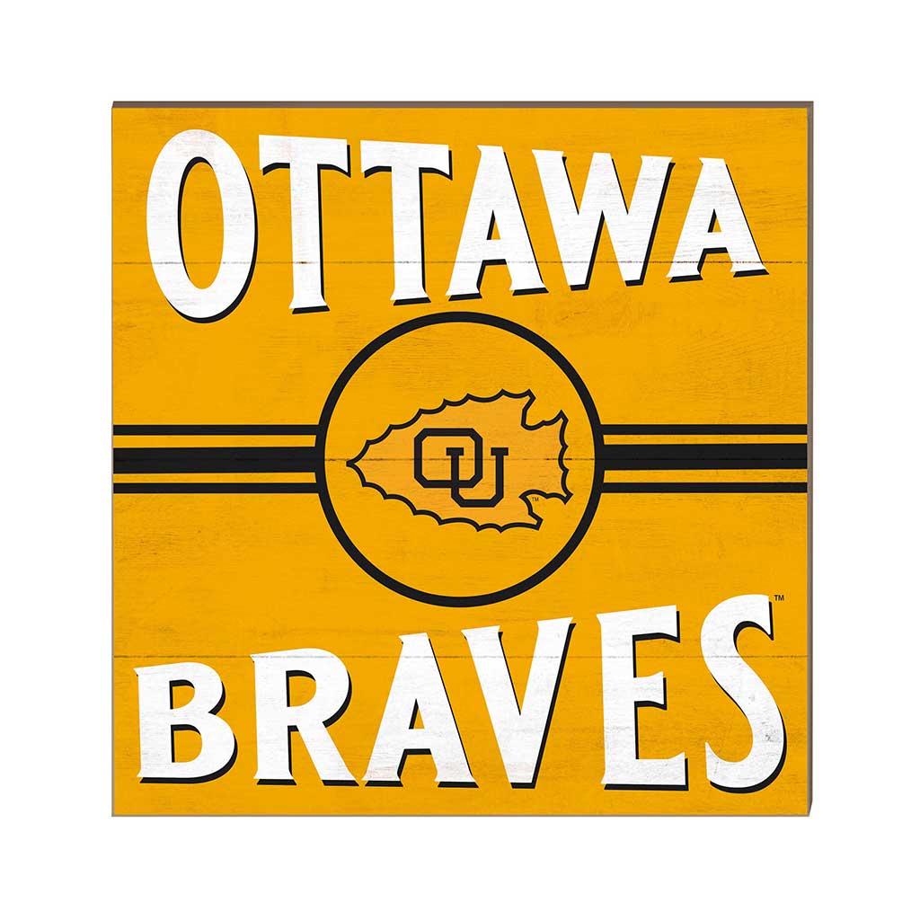 10x10 Retro Team Sign Ottawa University Ottawa