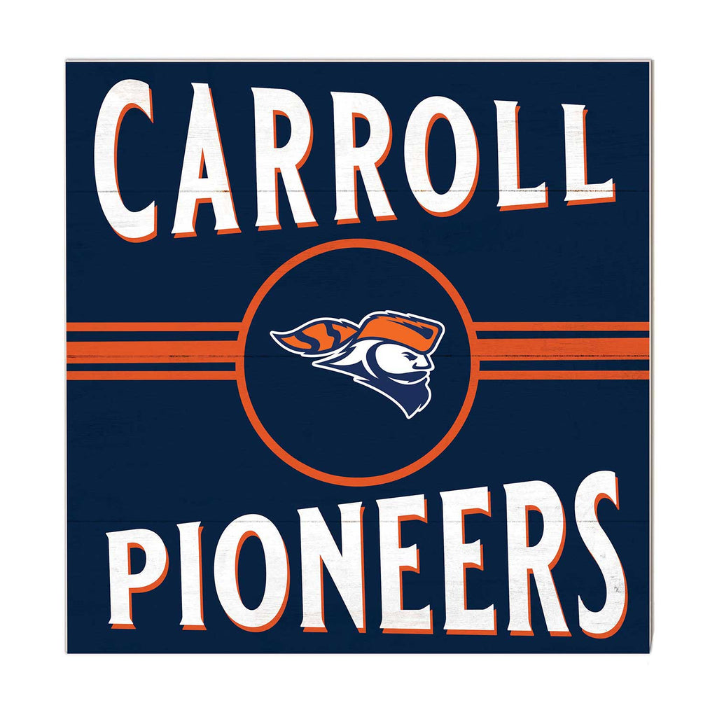 10x10 Retro Team Sign Carroll University PIONEERS