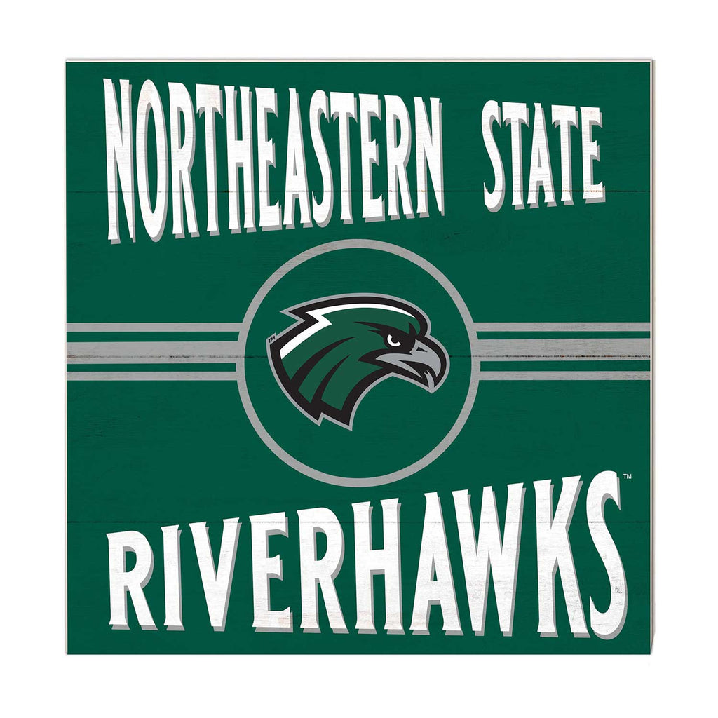 10x10 Retro Team Sign Northeastern State University Riverhawks