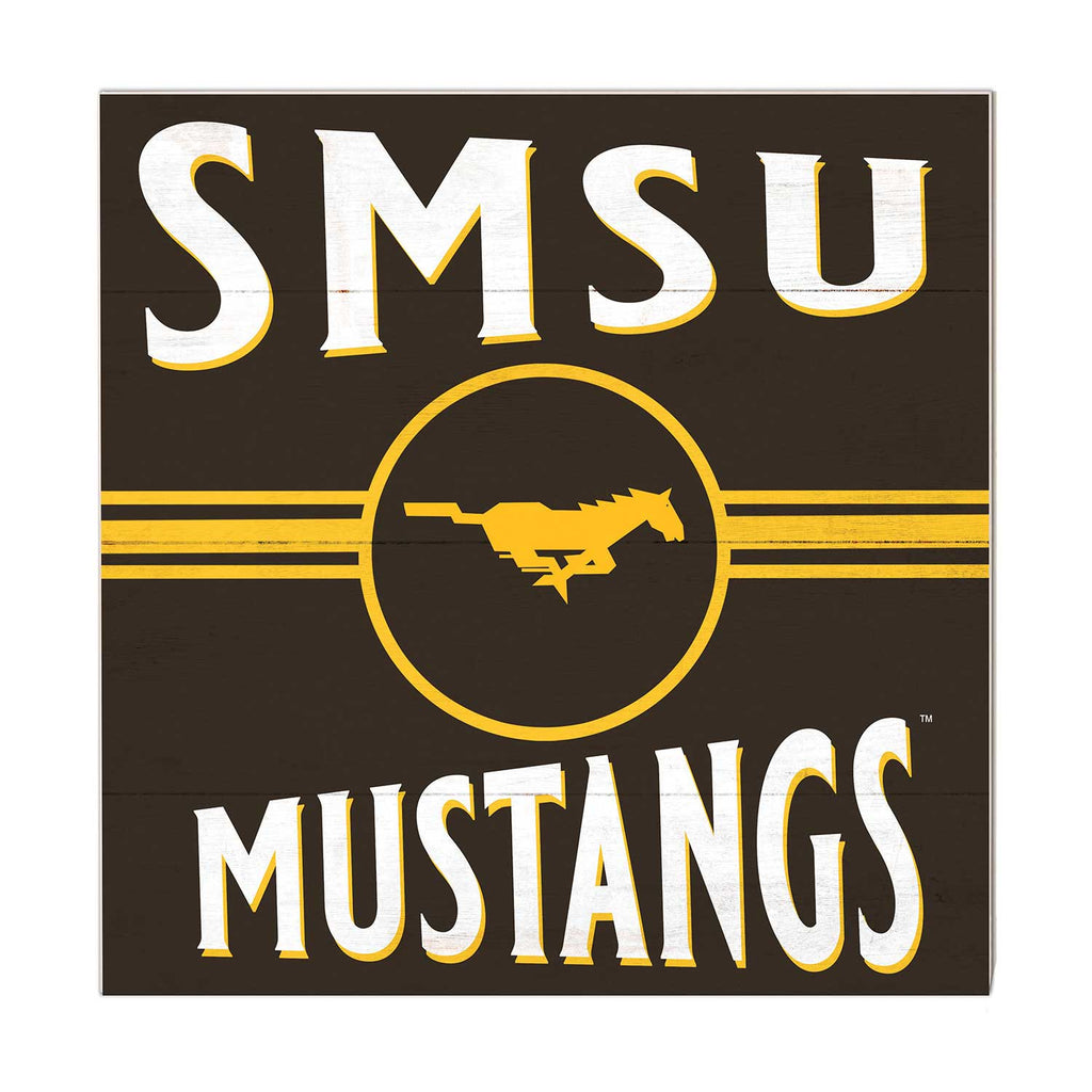 10x10 Retro Team Sign Southwest Minnesota State University Mustangs