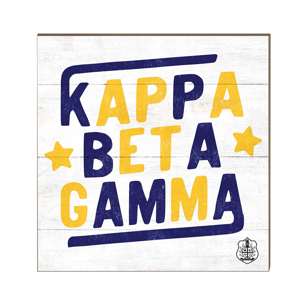 10x10 Retro Greek Sign Greek-Kappa Beta Gamma
