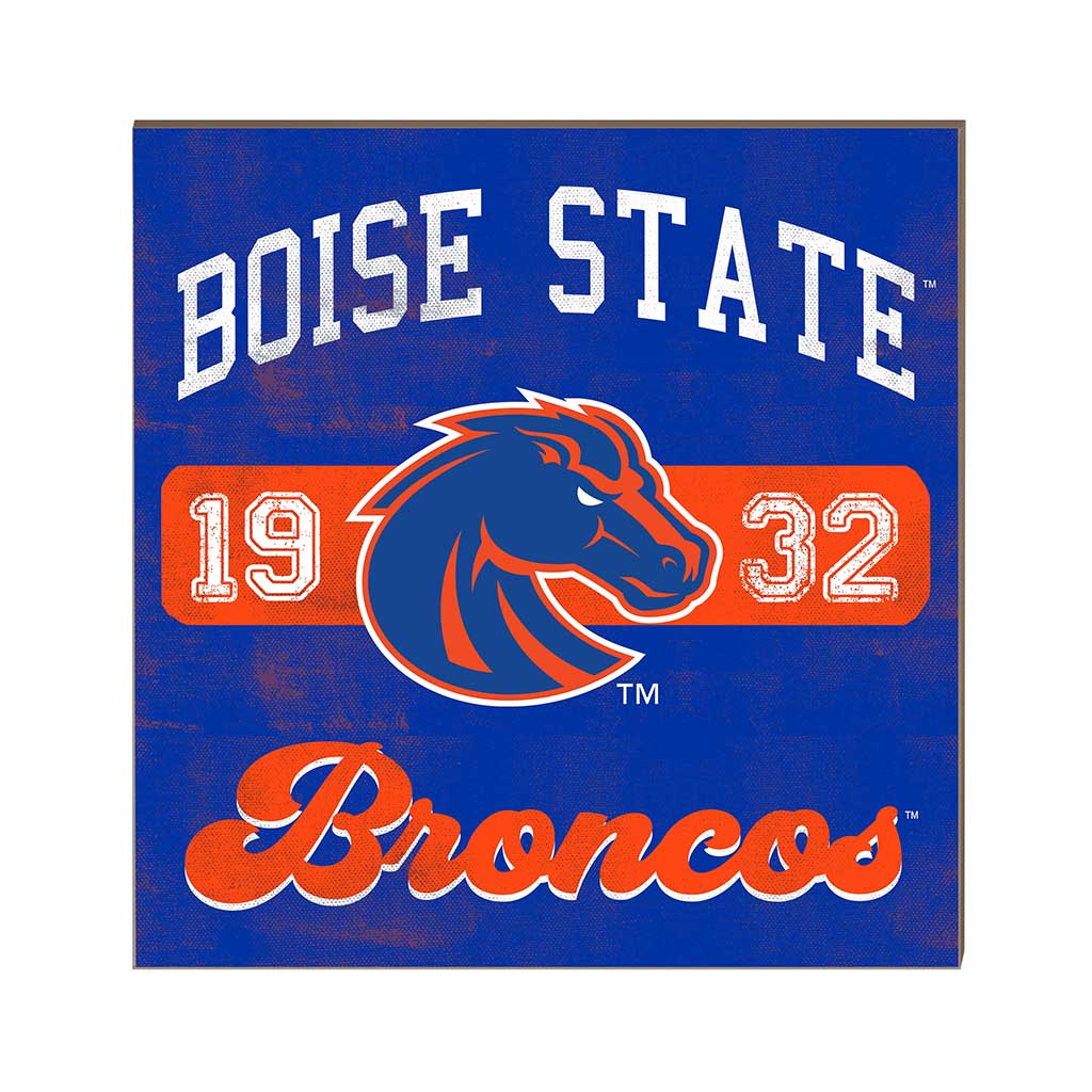 10x10 Retro Team Mascot Sign Boise State Broncos