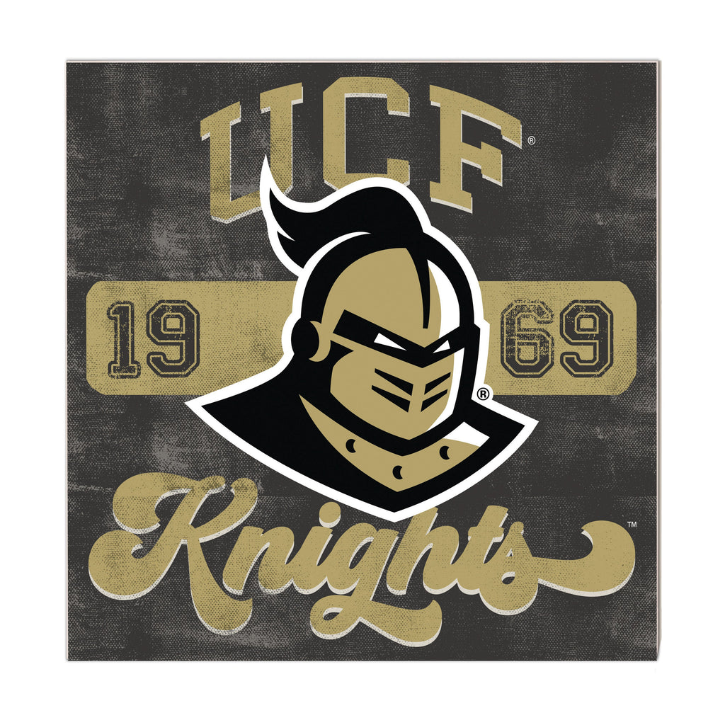 10x10 Retro Team Mascot Sign Central Florida Knights
