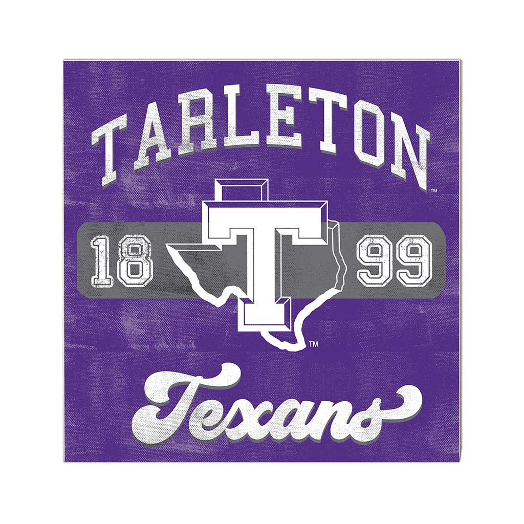 10x10 Retro Team Mascot Sign Tarleton State University Texans