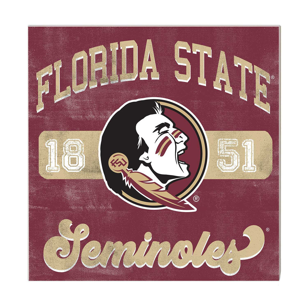 10x10 Retro Team Mascot Sign Florida State Seminoles
