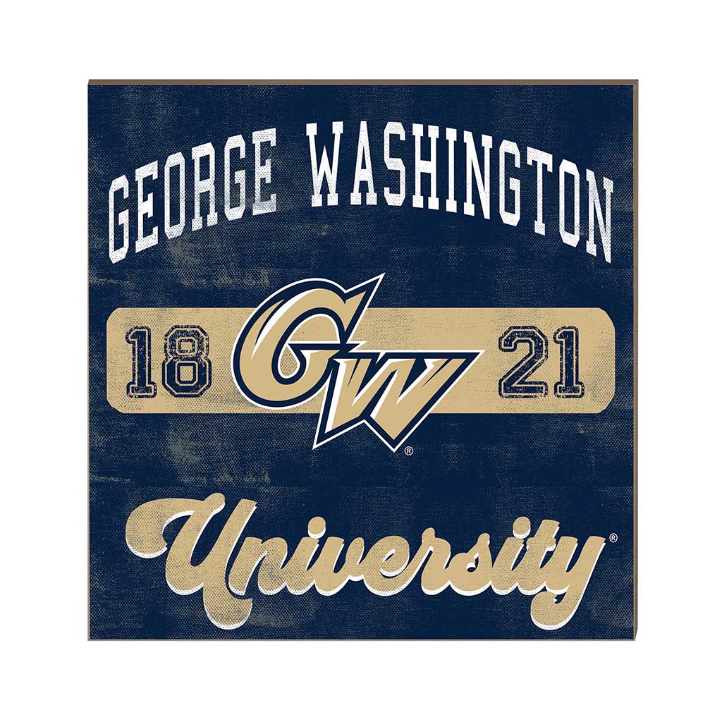 10x10 Retro Team Mascot Sign George Washington Univ Colonials