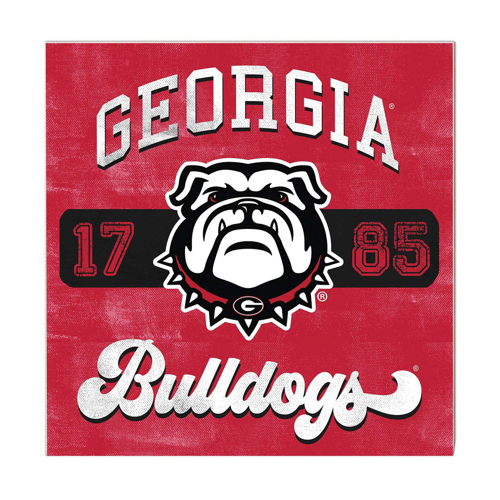 10x10 Retro Team Mascot Sign Georgia Bulldogs