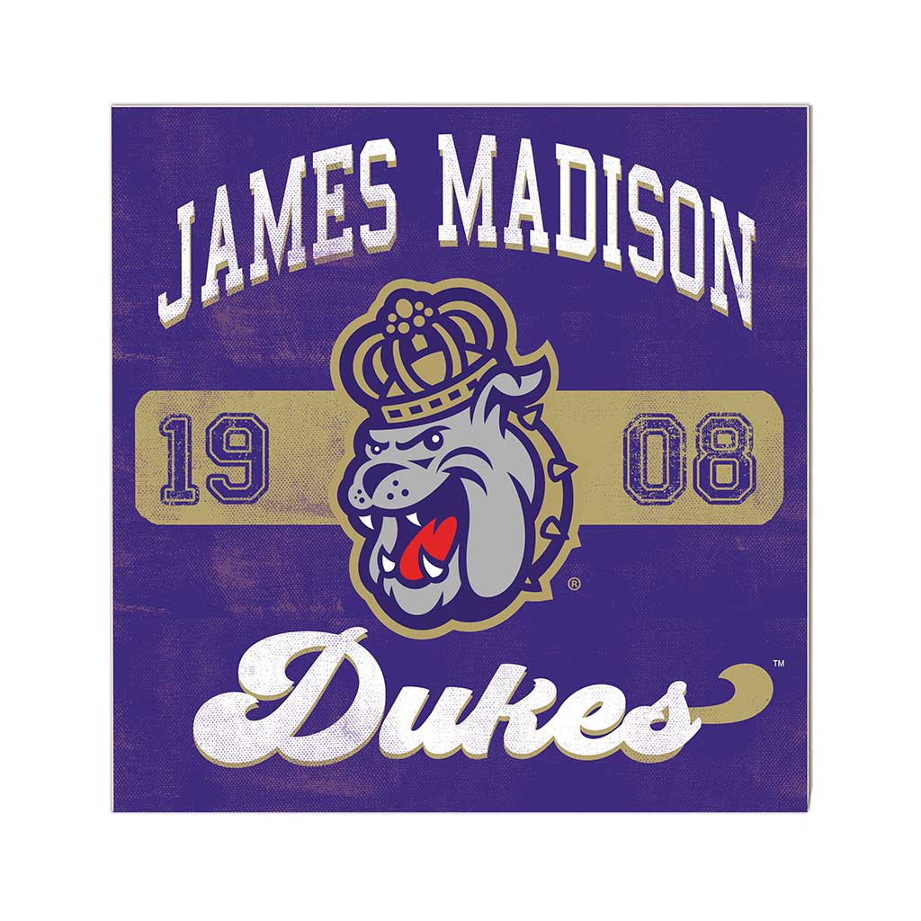 10x10 Retro Team Mascot Sign James Madison Dukes
