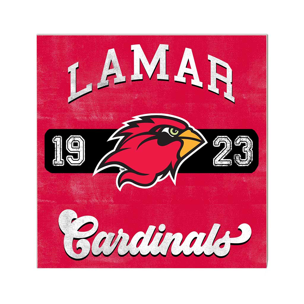 10x10 Retro Team Mascot Sign Lamar Cardinals