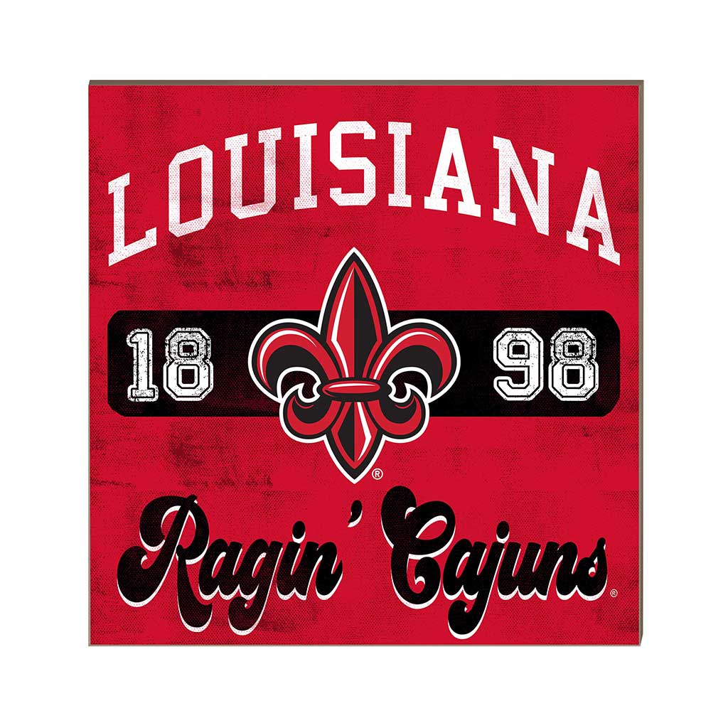 10x10 Retro Team Mascot Sign Louisiana State Lafayette Ragin Cajuns