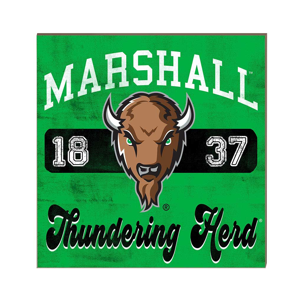 10x10 Retro Team Mascot Sign Marshall Thundering Herd