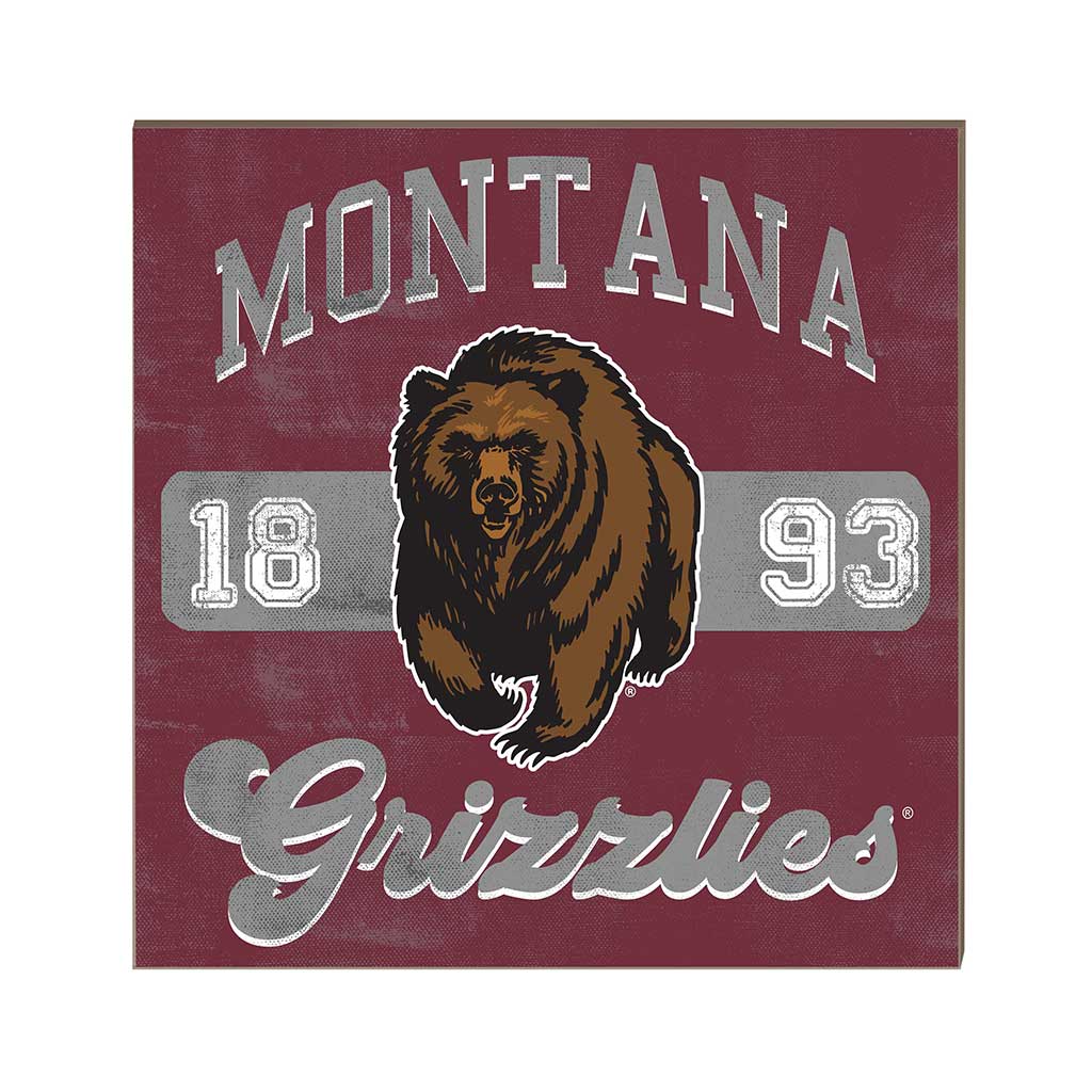 10x10 Retro Team Mascot Sign Montana Grizzlies