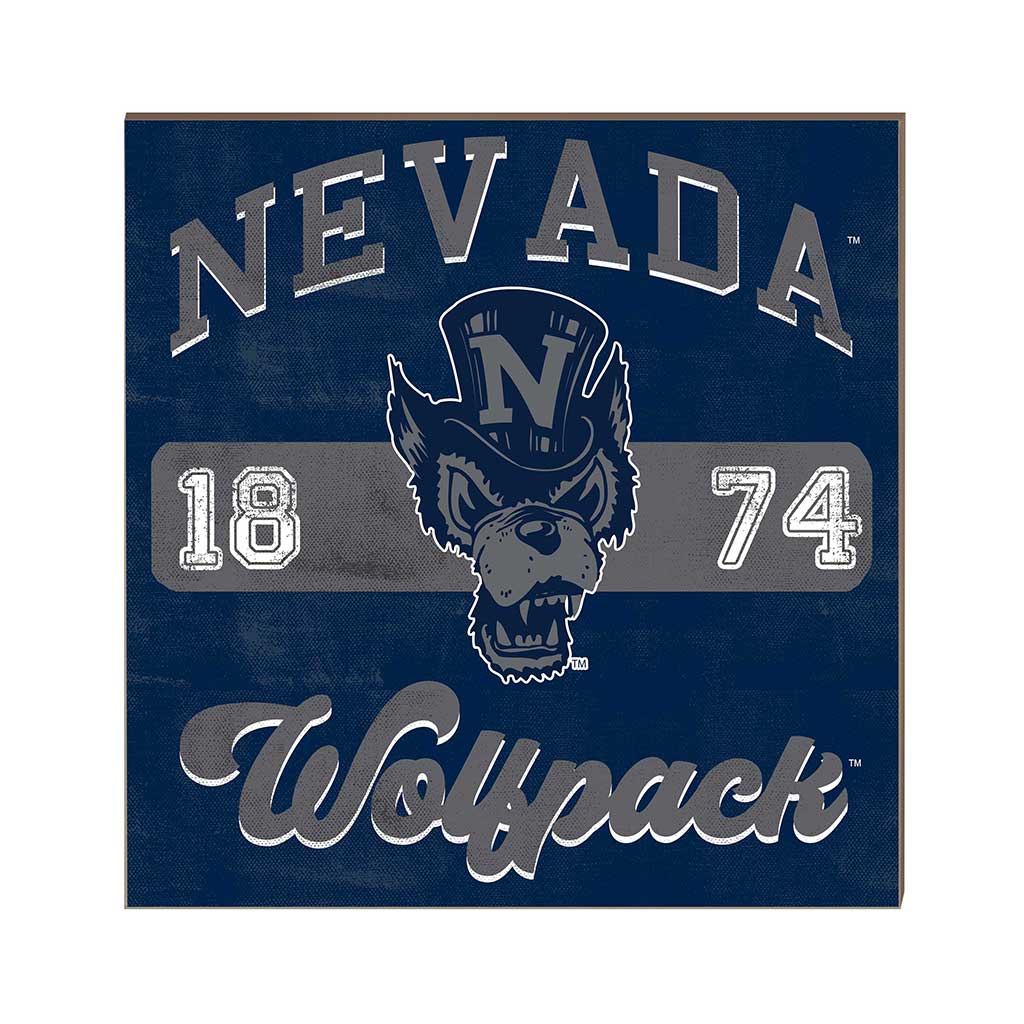 10x10 Retro Team Mascot Sign Nevada Wolf Pack