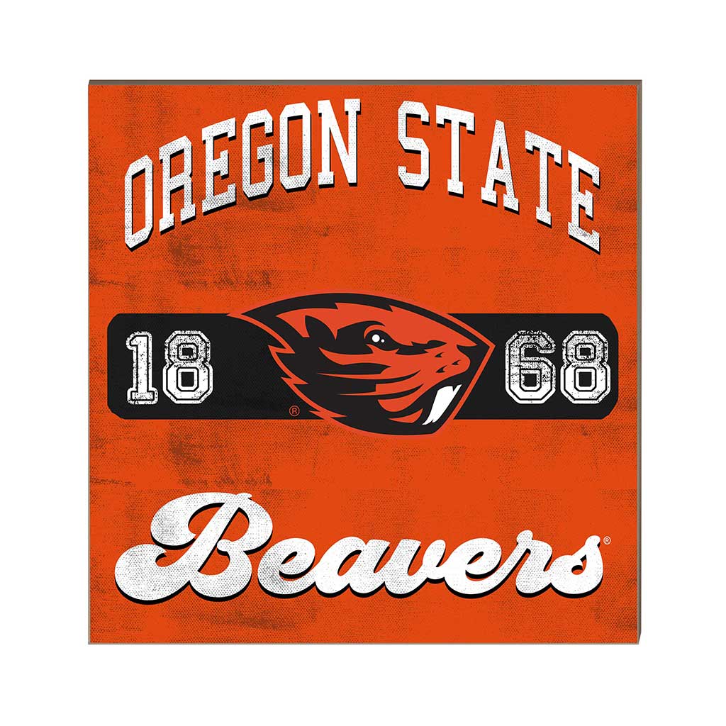 10x10 Retro Team Mascot Sign Oregon State Beavers