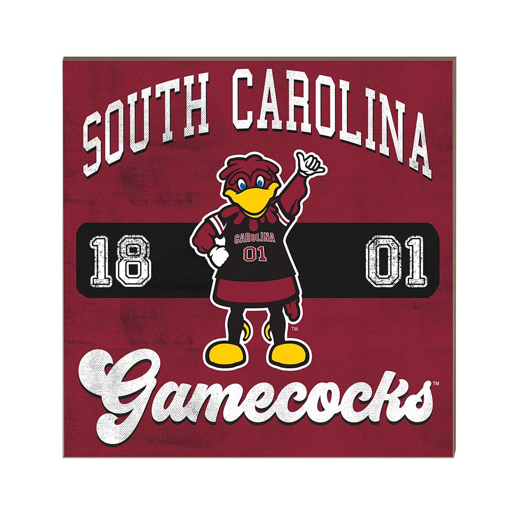 10x10 Retro Team Mascot Sign South Carolina Gamecocks