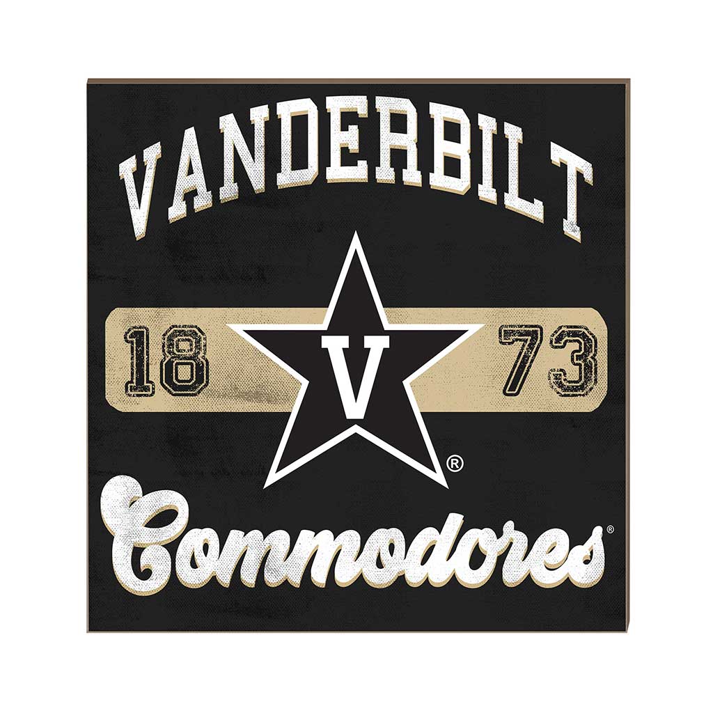 10x10 Retro Team Mascot Sign Vanderbilt Commodores