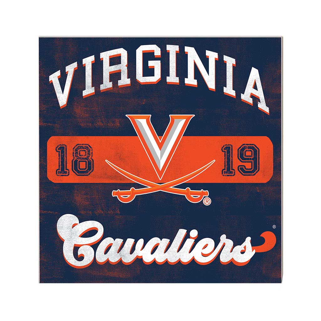 10x10 Retro Team Mascot Sign Virginia Cavaliers