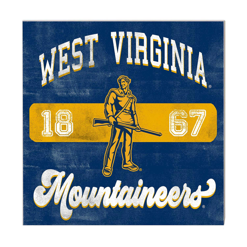 10x10 Retro Team Mascot Sign West Virginia Mountaineers