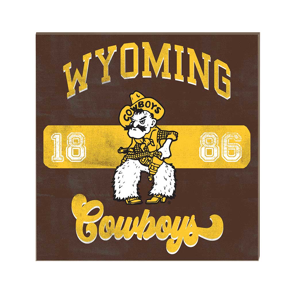 10x10 Retro Team Mascot Sign Wyoming Cowboys